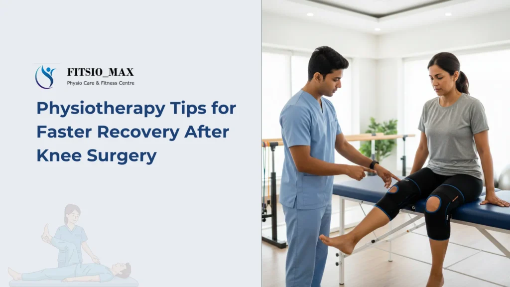 physiotherapy after knee surgery with guided rehabilitation exercises