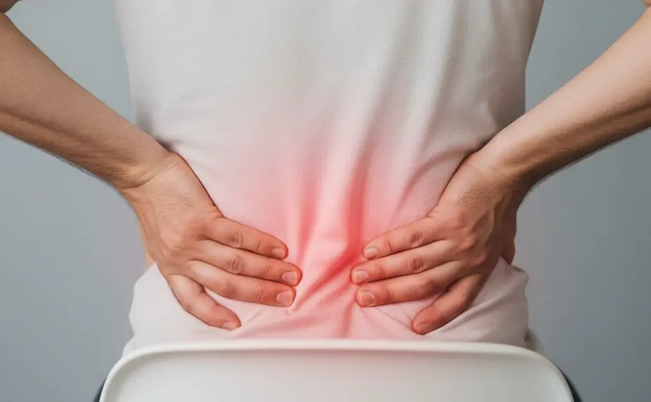 lower back pain when sitting