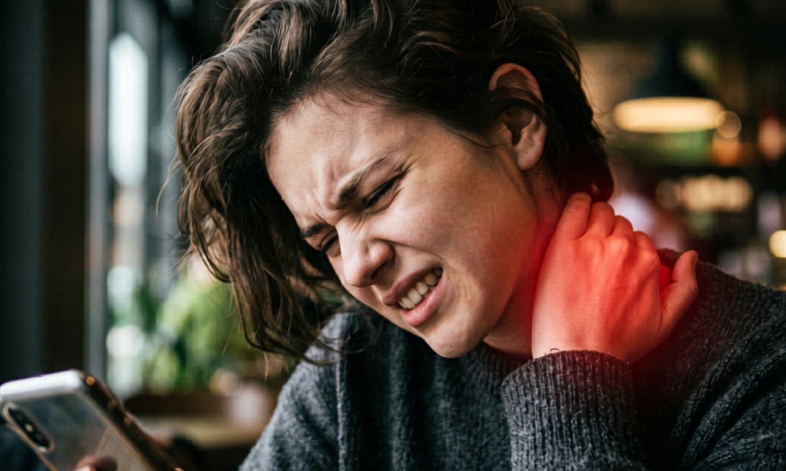 mobile addiction and cervical pain