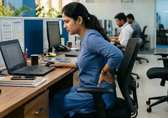 lower back pain when sitting