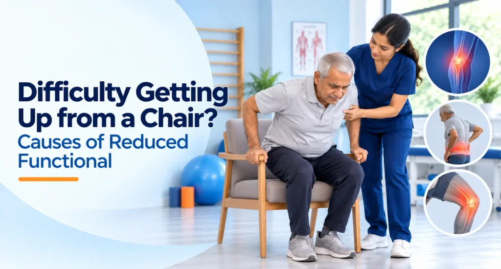 Difficulty getting up from a chair